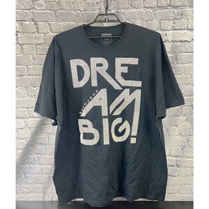 Sean John Mens 5XB Dream Big Graphic T-Shirt Black Cotton Crewneck